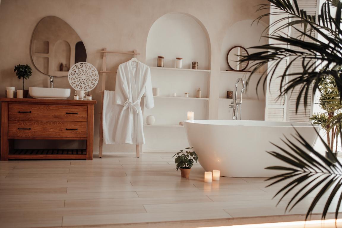 spa bathroom renovation Toronto with freestanding tub (Home Renovation Toronto)